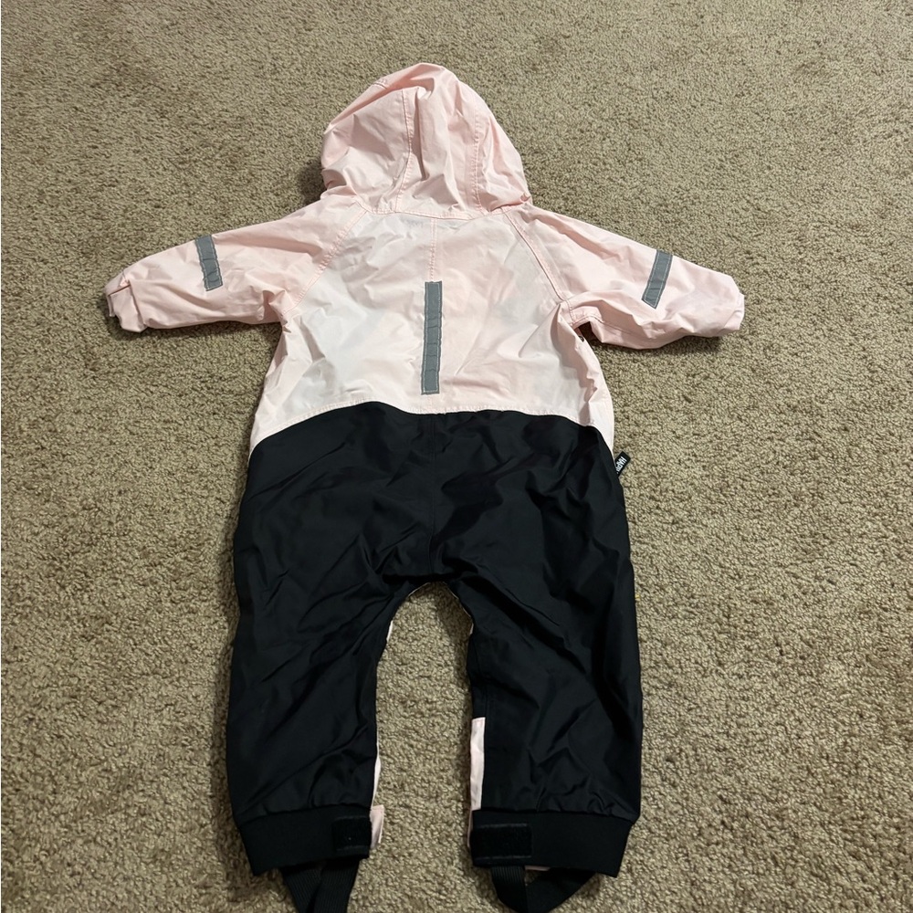 Little girl Pink Rain Suit size 12 Months - Picture 6 of 7